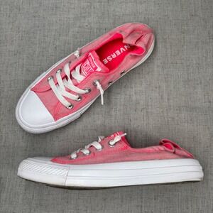 Converse Chuck Taylor All Star‎ Shoreline Pink Slip On Sneakers Women US 6.5